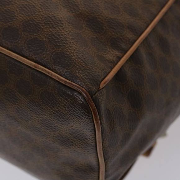 CELINE Macadam Canvas Backpack PVC Leather Brown Auth bs6391 - Picture 14 of 16